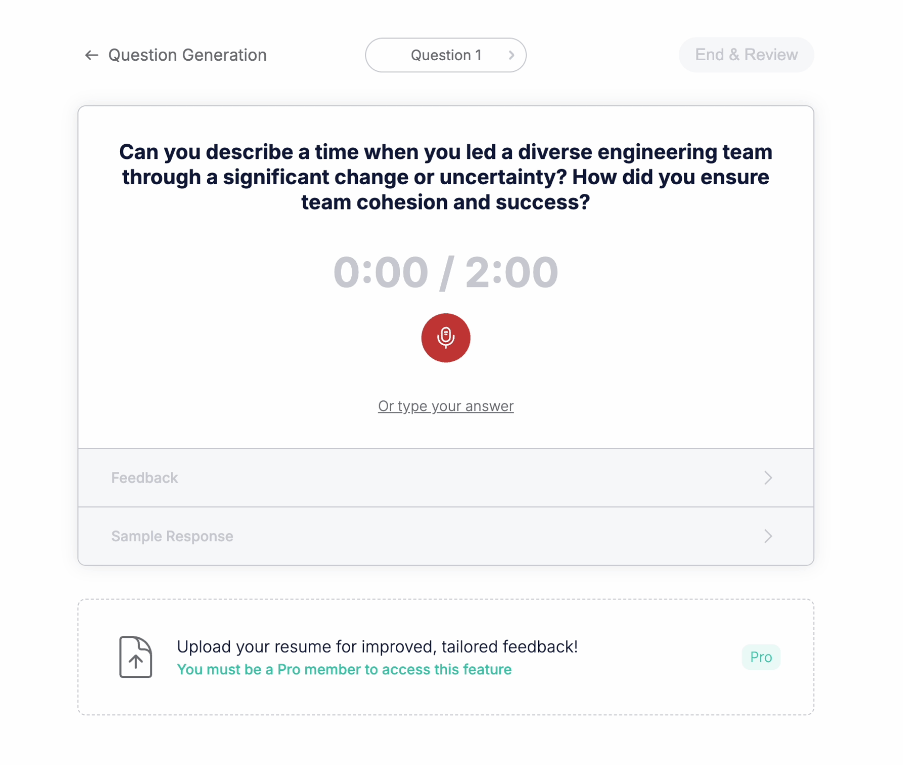 Interviews by AI mock interview